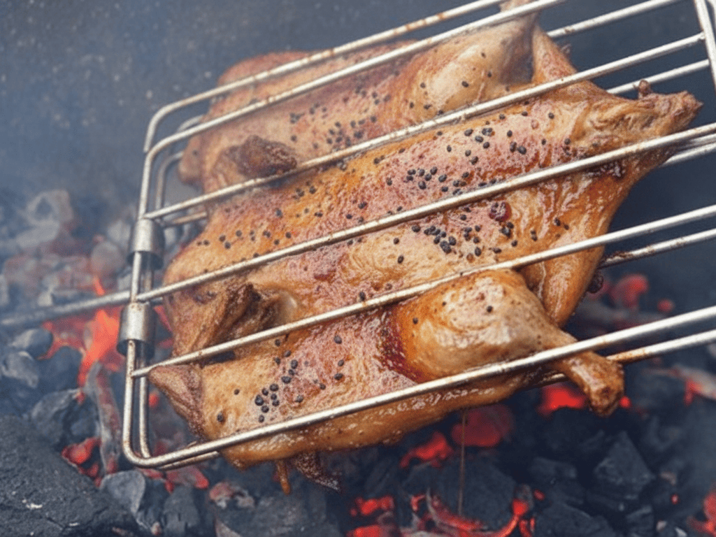 Vịt nướng Sa Đéc da giòn căng bóng, thịt mềm đậm vị