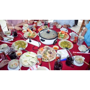 Ứng dụng ngay trong không gian tiệc tại Vườn Dừa Út Khuê