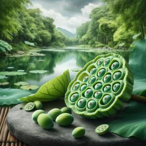 Bột mè đen và hạt sen