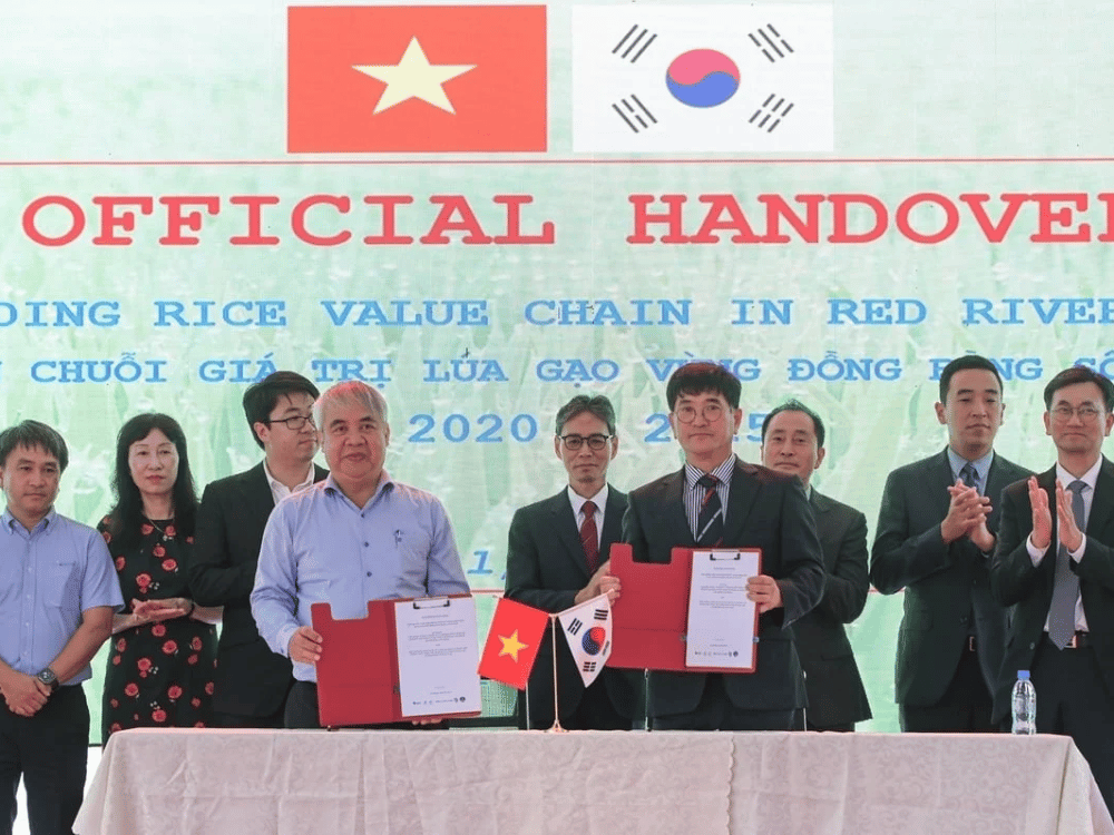 Biểu tượng của hợp tác nông nghiệp Việt Nam - Hàn Quốc