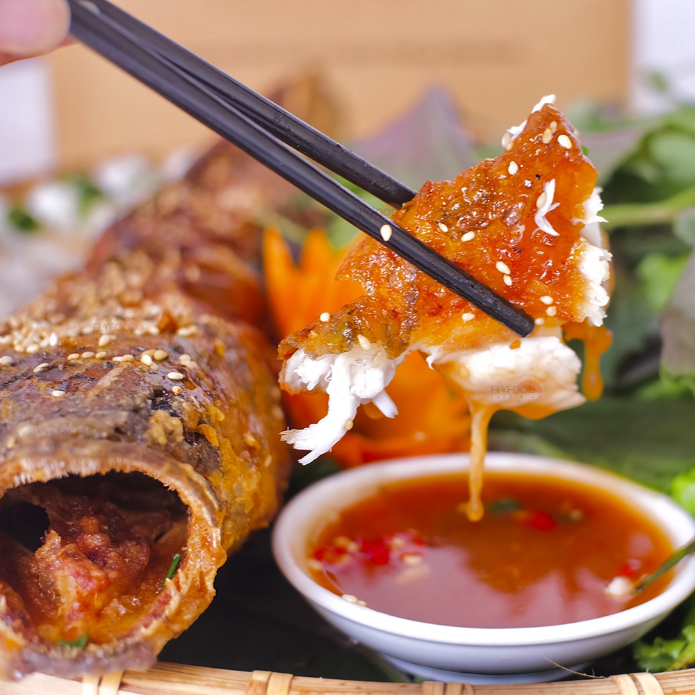 Cá Lóc Chiên Xù Mắm Me