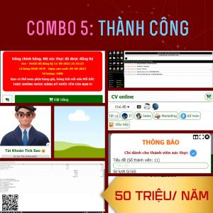 Combo 5: Thành công - 50 Triệu/ Năm