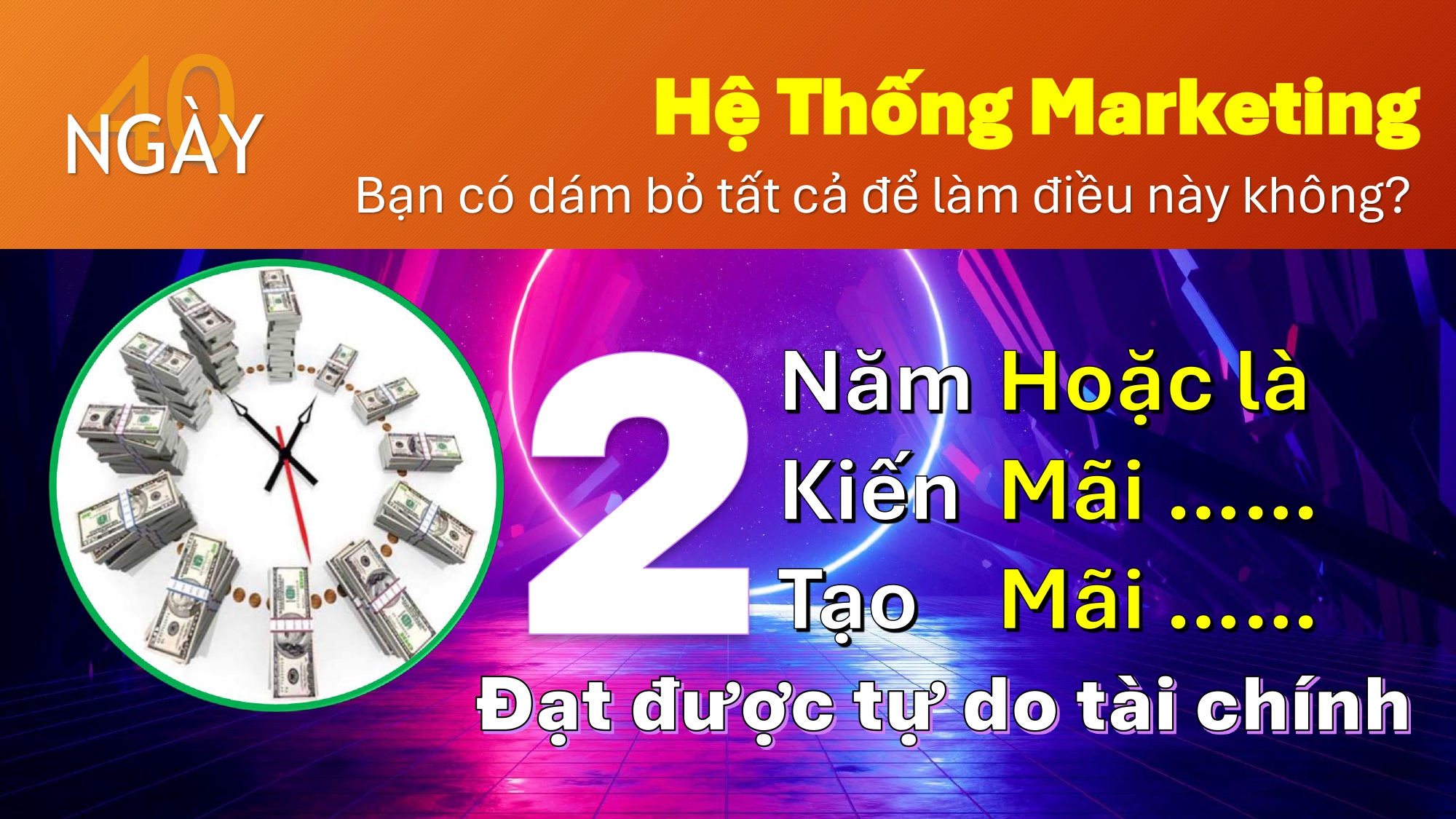 40 ngày! Bạn có dám bỏ tất cả để làm điều này không?