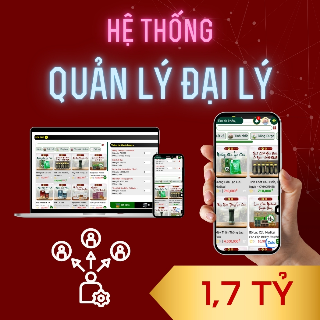 Hệ Thống Quản Lý Đại Lý - 1,7 Tỷ