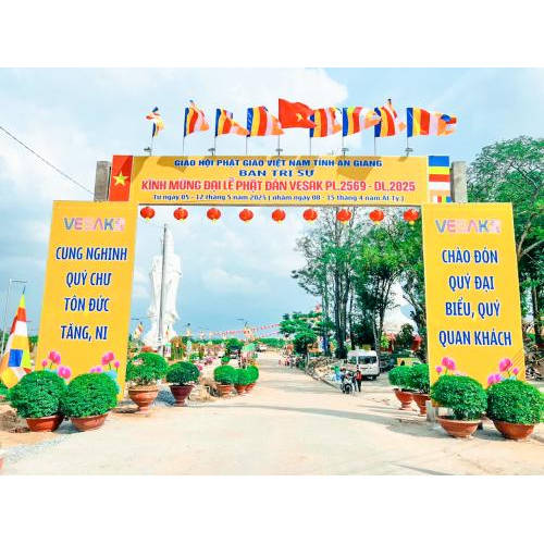 BAN TRỊ SỰ GIÁO HỘI PHẬT GIÁO VIỆT NAM TỈNH AN GIANG TỔ CHỨC ĐẠI LỄ PHẬT ĐẢN PL.2569 – DL.2025