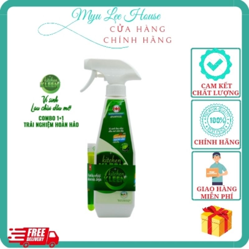 Tại Sao Nên Dùng Vi Sinh Lau Chùi Dầu Mỡ Nhà Bếp Kleen (Chai Xịt + 1 Ống) Mà Không Dùng Loại Khác ?