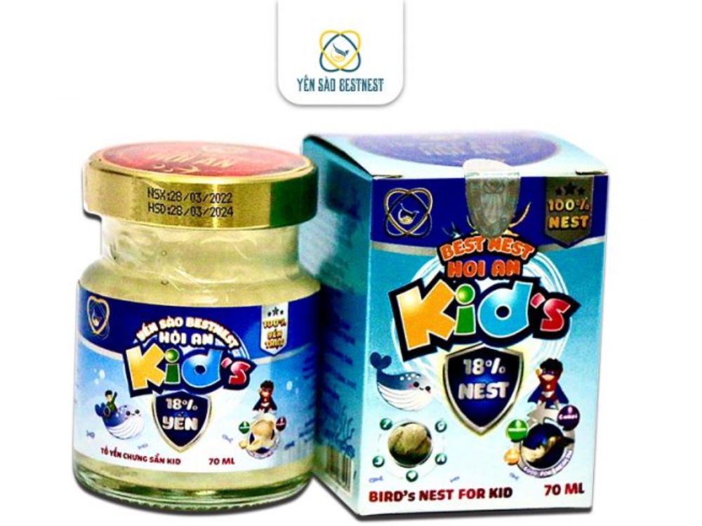 Hũ yến chưng sẵn Kid BESTNEST HỘI AN 70 ml