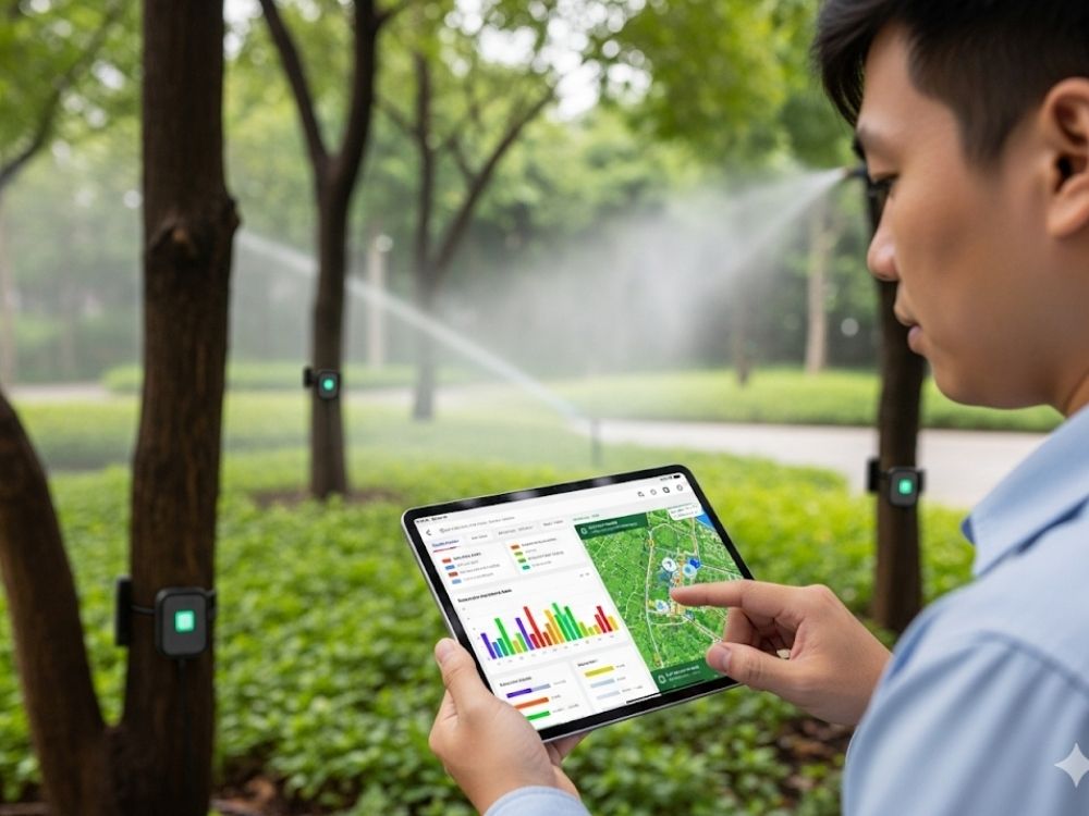 4. Công nghệ gắn kết quản lý cây xanh