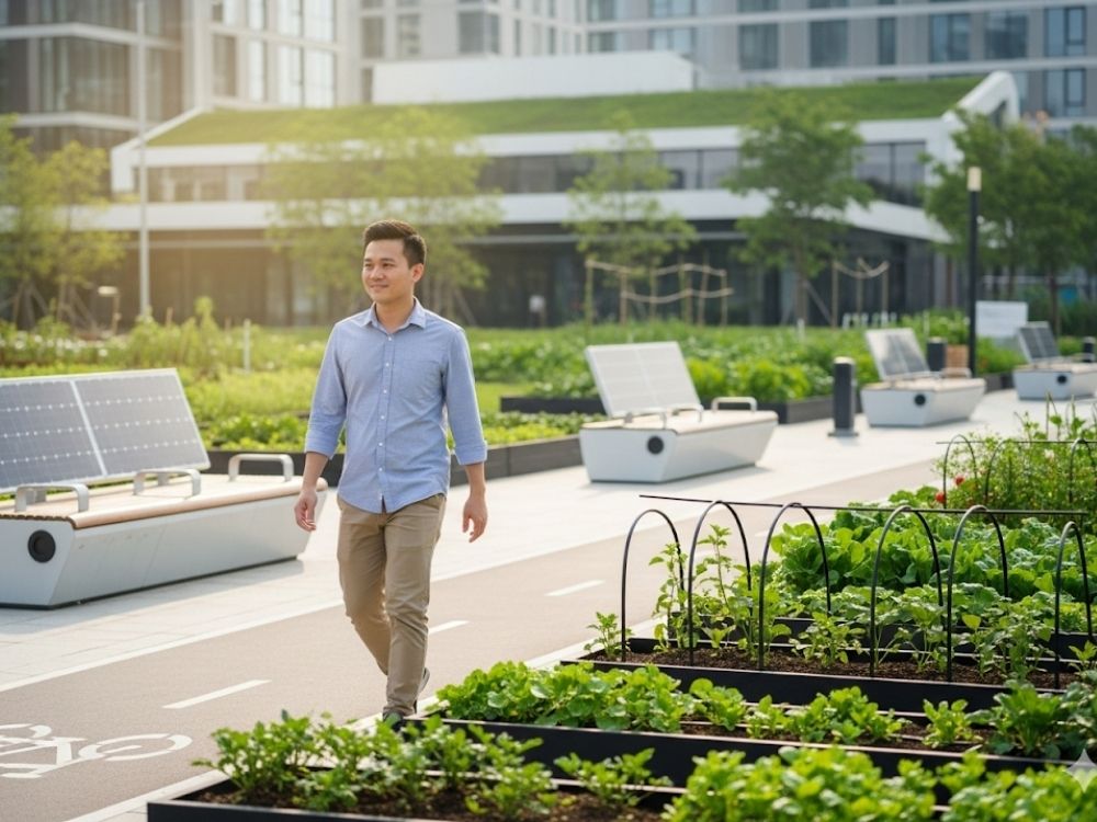 2. Quy hoạch không gian xanh và tiện ích đô thị