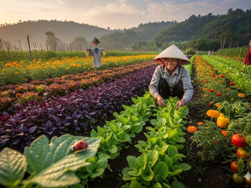 1. Mô hình nông nghiệp hữu cơ