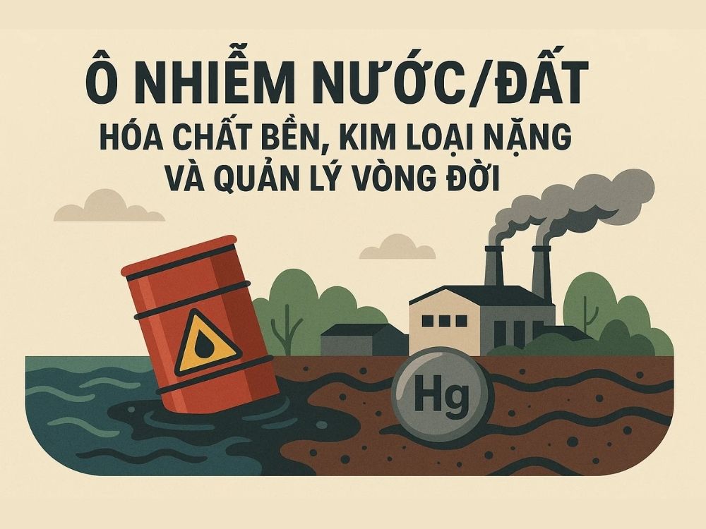 3. Ô nhiễm nước/đất: hóa chất bền, kim loại nặng và quản lý vòng đời