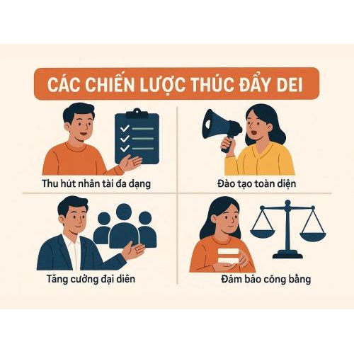 4. Các chiến lược thúc đẩy DEI