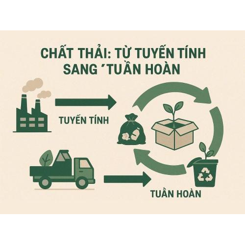 3. Chất thải: Từ "tuyến tính" sang "tuần hoàn"