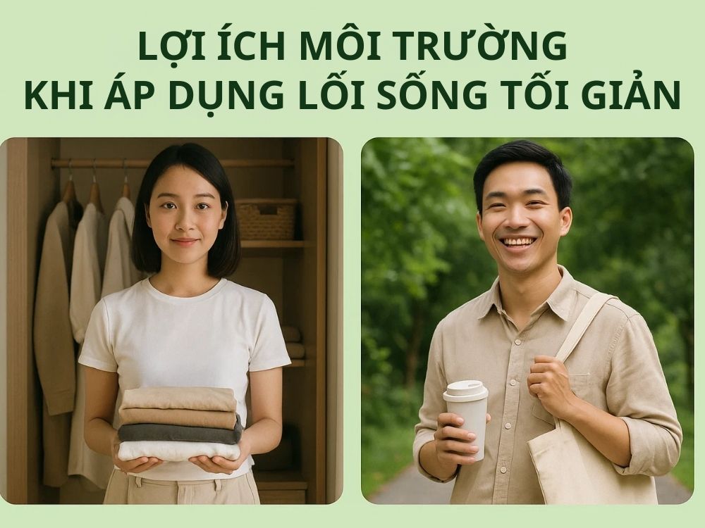 3) Lợi ích môi trường khi áp dụng lối sống tối giản