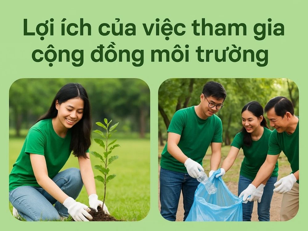 4) Lợi ích của việc tham gia cộng đồng môi trường