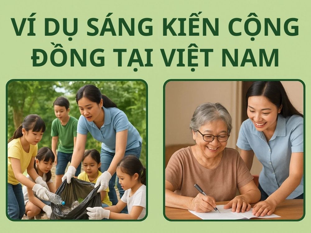 3) Ví dụ sáng kiến cộng đồng tại Việt Nam