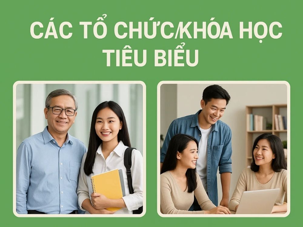2) Các tổ chức/khóa học tiêu biểu