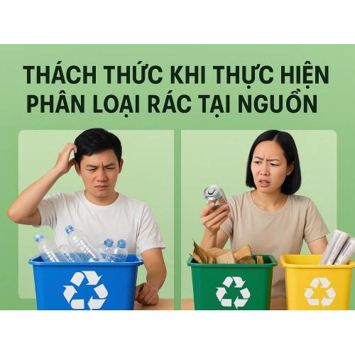4) Thách thức khi thực hiện phân loại rác tại nguồn
