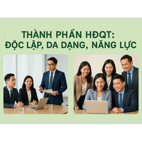 3. Thành phần HĐQT: Độc lập, đa dạng, năng lực