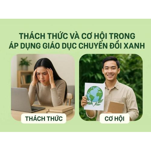 4) Thách thức và cơ hội trong áp dụng giáo dục chuyển đổi xanh