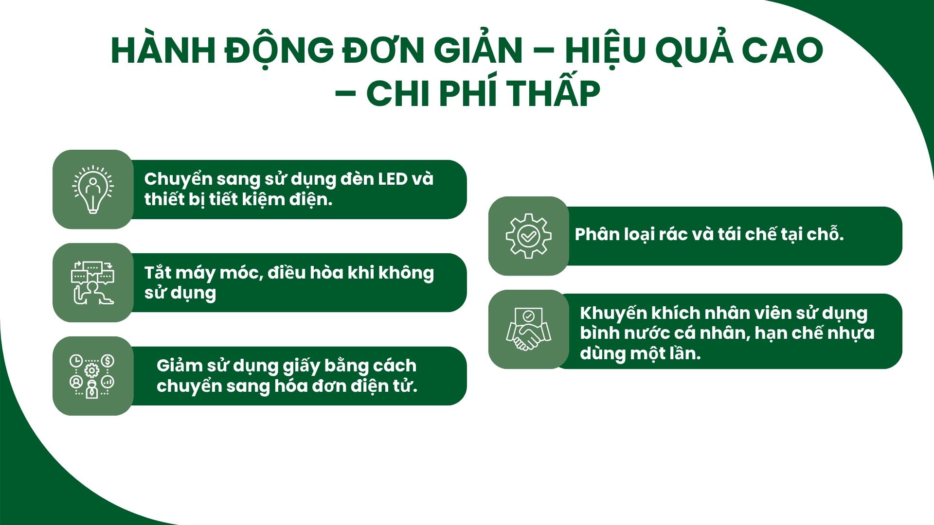 3. Bắt đầu từ những hành động nhỏ
