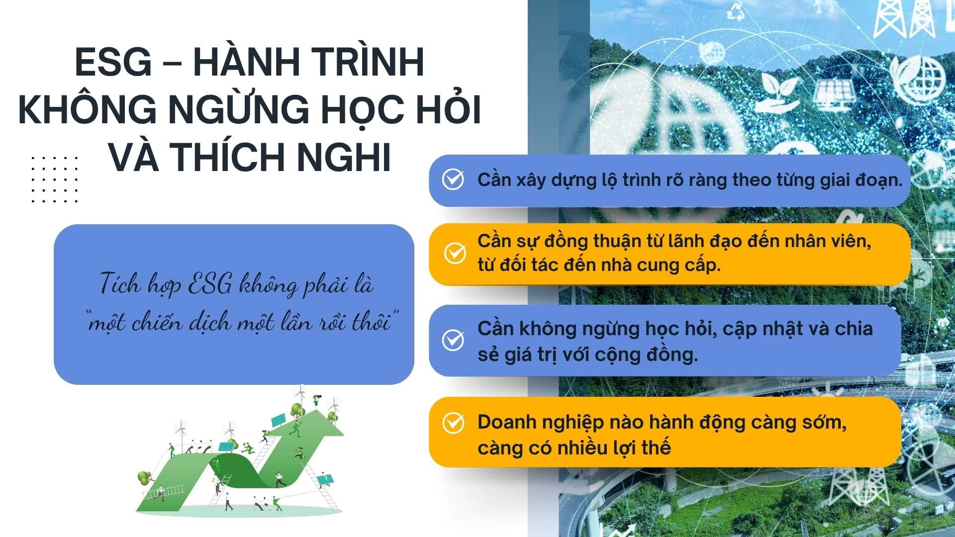 5. Tích hợp ESG là hành trình chứ không phải đích đến