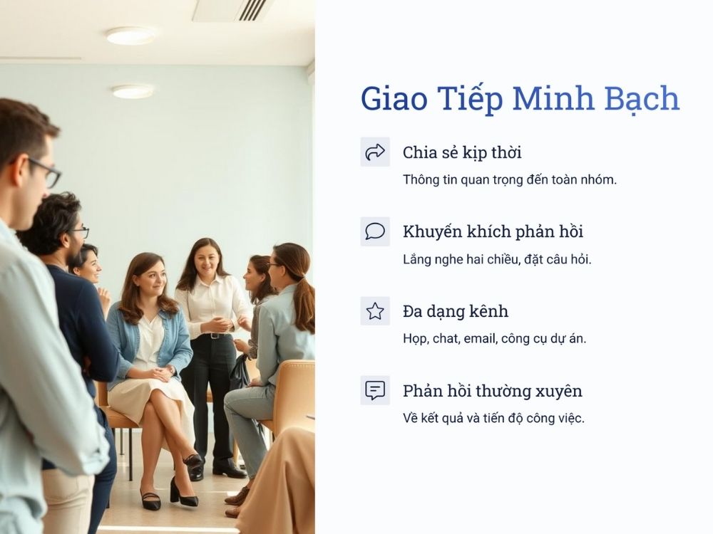 2. Giao tiếp và trao đổi thông tin minh bạch