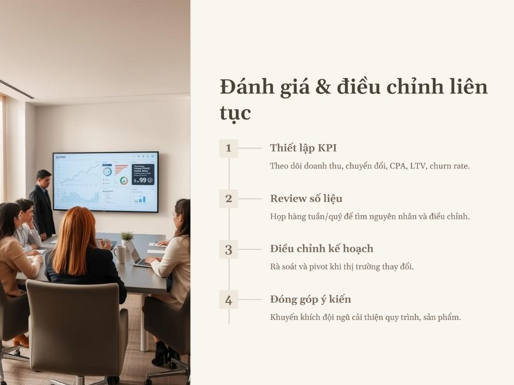 6. Đánh giá & điều chỉnh liên tục