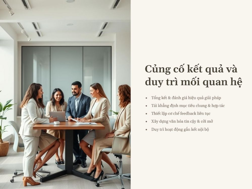 5. Củng cố kết quả và duy trì mối quan hệ