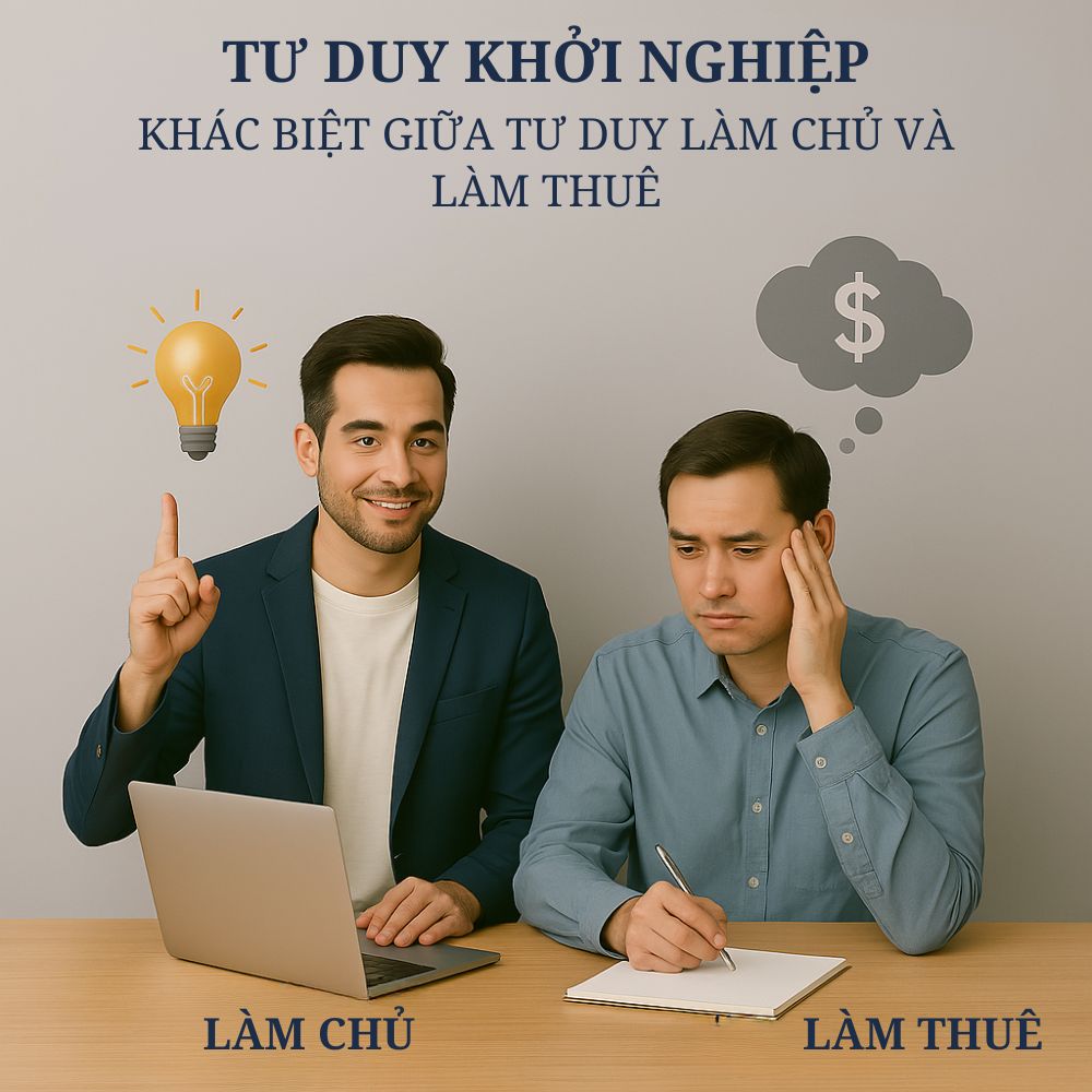 Tư Duy Khởi Nghiệp: Khác Biệt Giữa Tư Duy Làm Chủ Và Làm Thuê