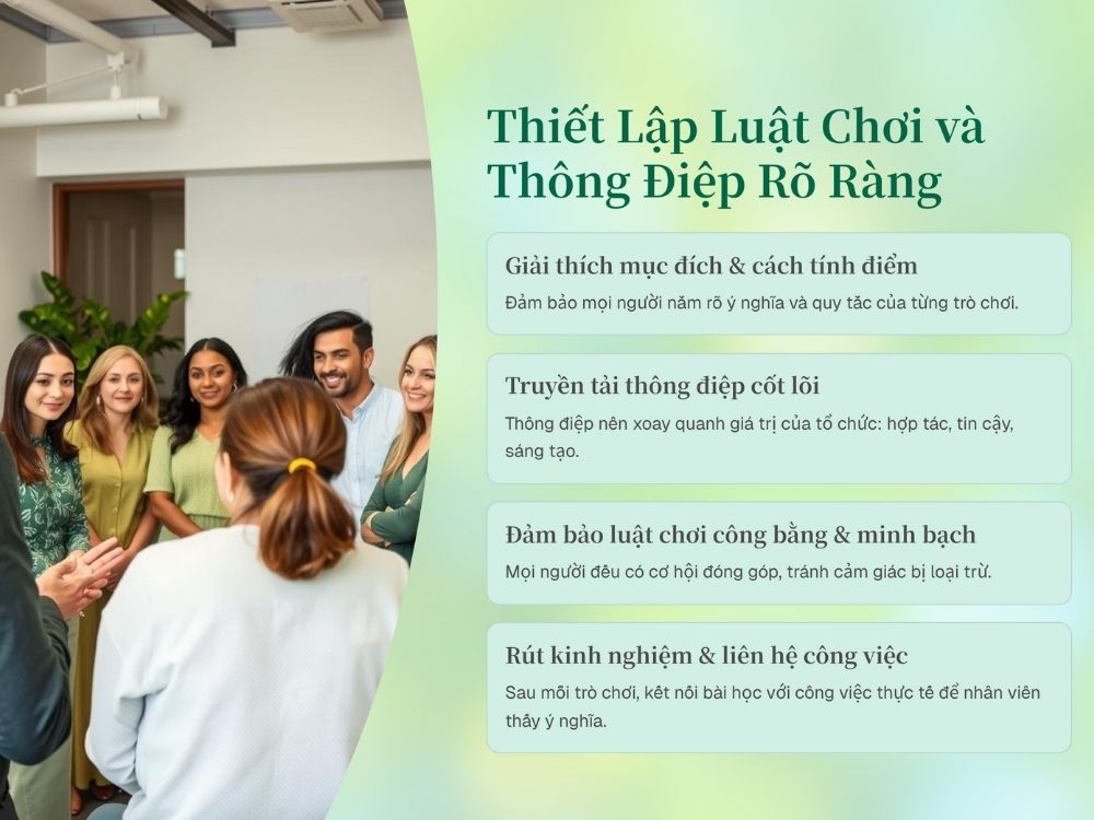 4. Thiết lập luật chơi và thông điệp rõ ràng