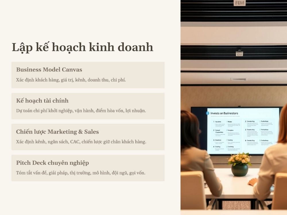 3. Lập kế hoạch kinh doanh (Business Plan)