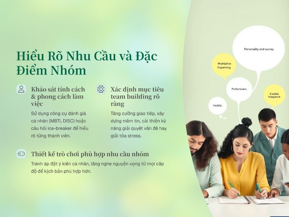 1. Hiểu rõ nhu cầu và đặc điểm nhóm