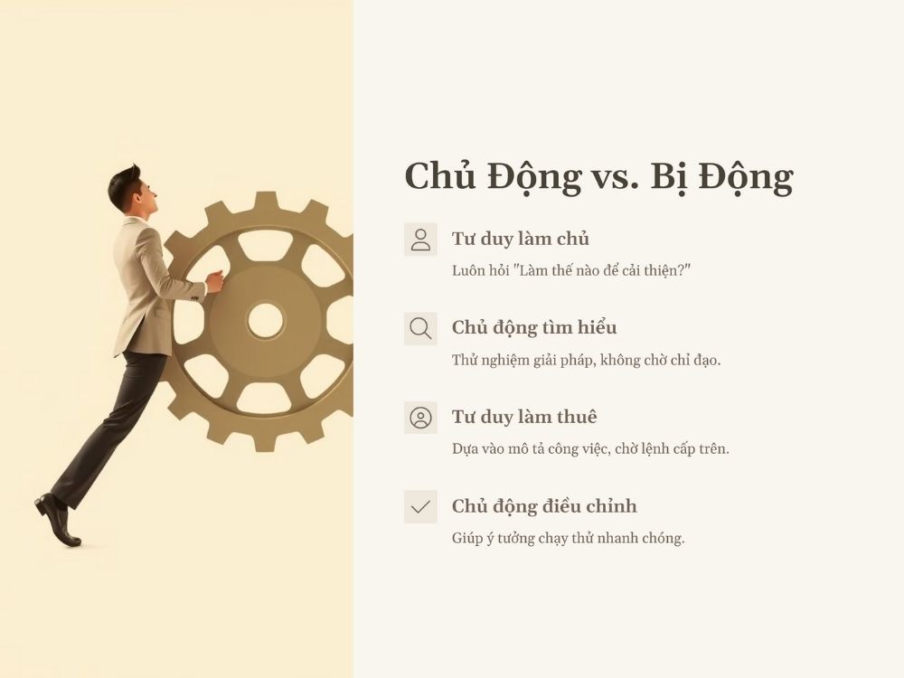 1. Chủ động vs. Bị động