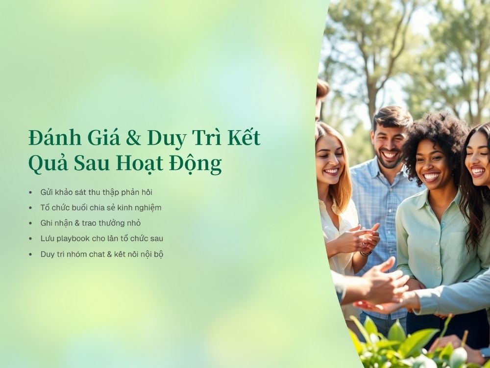 5. Đánh giá & duy trì kết quả sau hoạt động