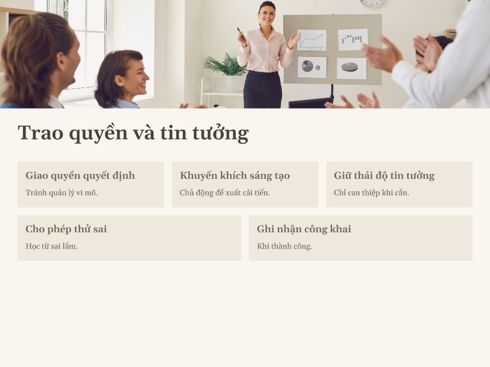 3. Trao quyền và tin tưởng