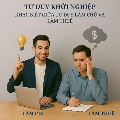 Tư Duy Khởi Nghiệp: Khác Biệt Giữa Tư Duy Làm Chủ Và Làm Thuê