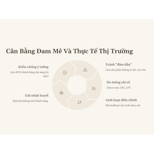 5. Cân bằng đam mê và thực tế thị trường