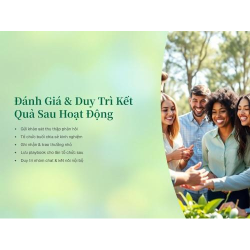 5. Đánh giá & duy trì kết quả sau hoạt động