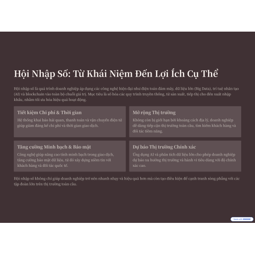 1. Hiểu rõ hội nhập số: Từ khái niệm tới lợi ích cụ thể