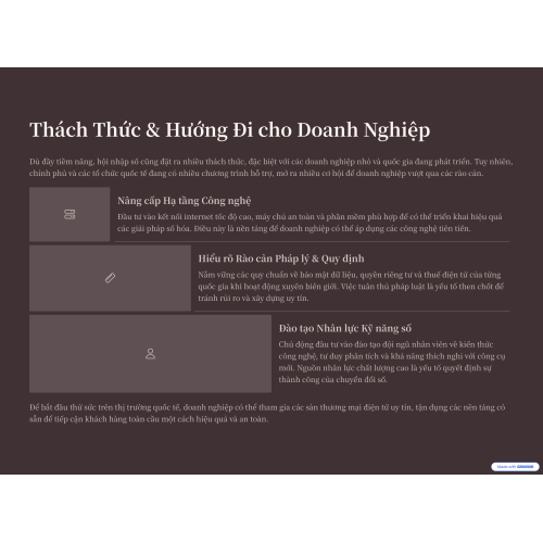 3. Thách thức cần vượt qua và hướng đi dành cho doanh nghiệp