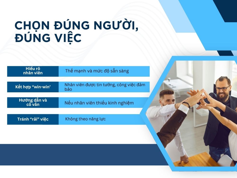 2. Chọn đúng người, đúng việc