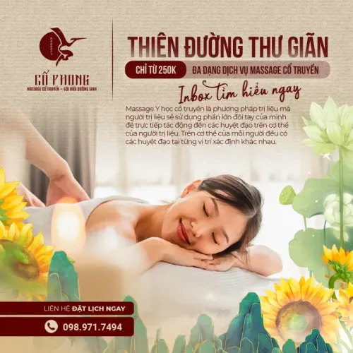 Massage cổ phong - gội đầu dưỡng sinh