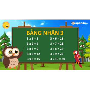 Toán: Bảng nhân 3