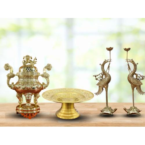 3. Chất liệu đồng vàng cao cấp, bền đẹp theo năm tháng