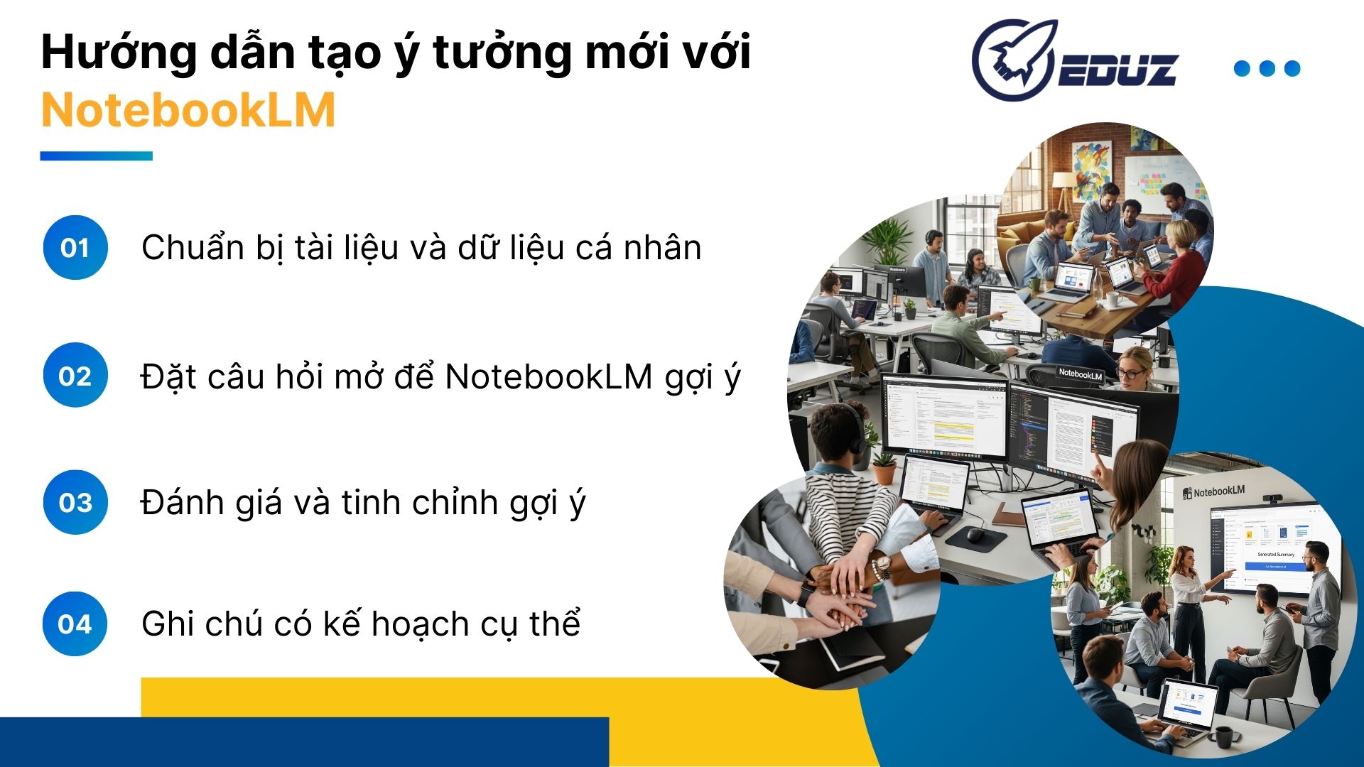 2. Hướng dẫn tạo ý tưởng mới với NotebookLM
