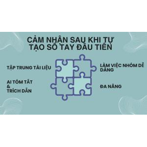 Cảm nhận sau khi tự tạo sổ tay đầu tiên