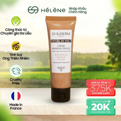 Kem Dưỡng Da Tay Và Móng Sữa Ong Chúa Doliderm Rituel de Miel - Pháp - 50ml