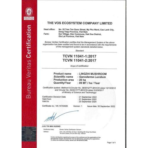 Bộ giấy tờ chứng nhận sản phẩm