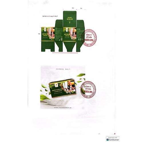 5. Bản tự công bố sản phẩm muối chườm bụng